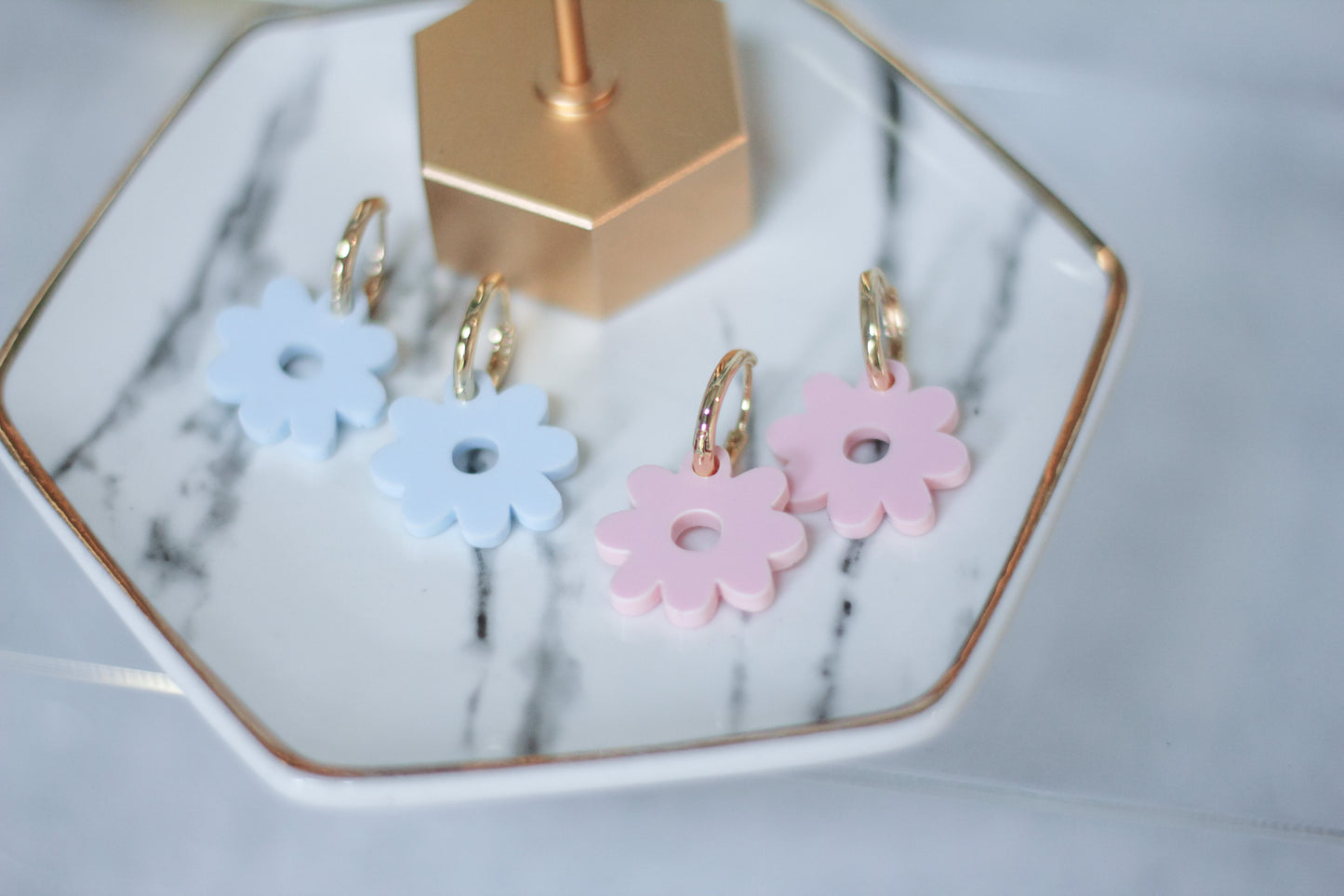 Huggie Hoop Charm Earrings