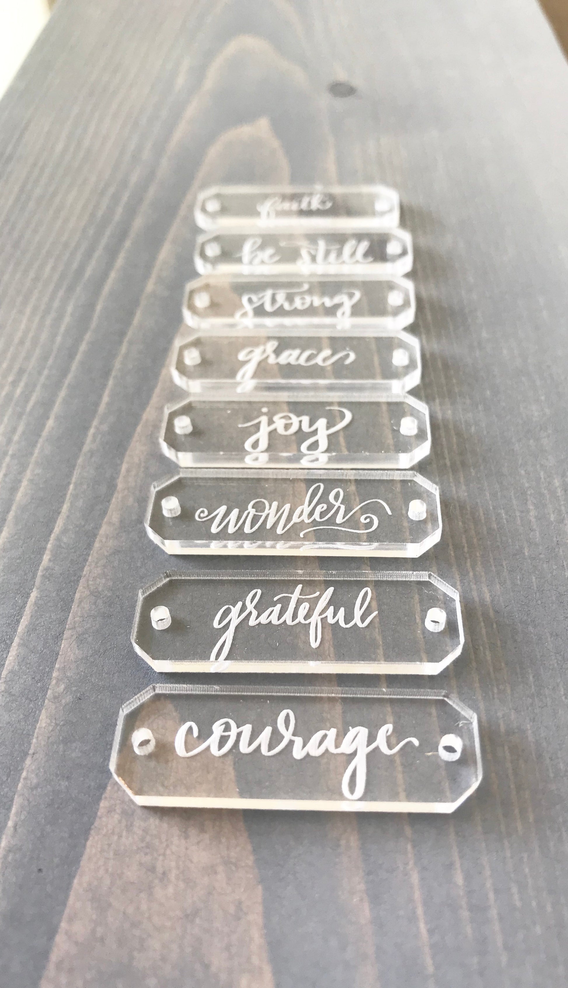 Inspirational Acrylic Bar Chain Bracelet - Wondermint Goods