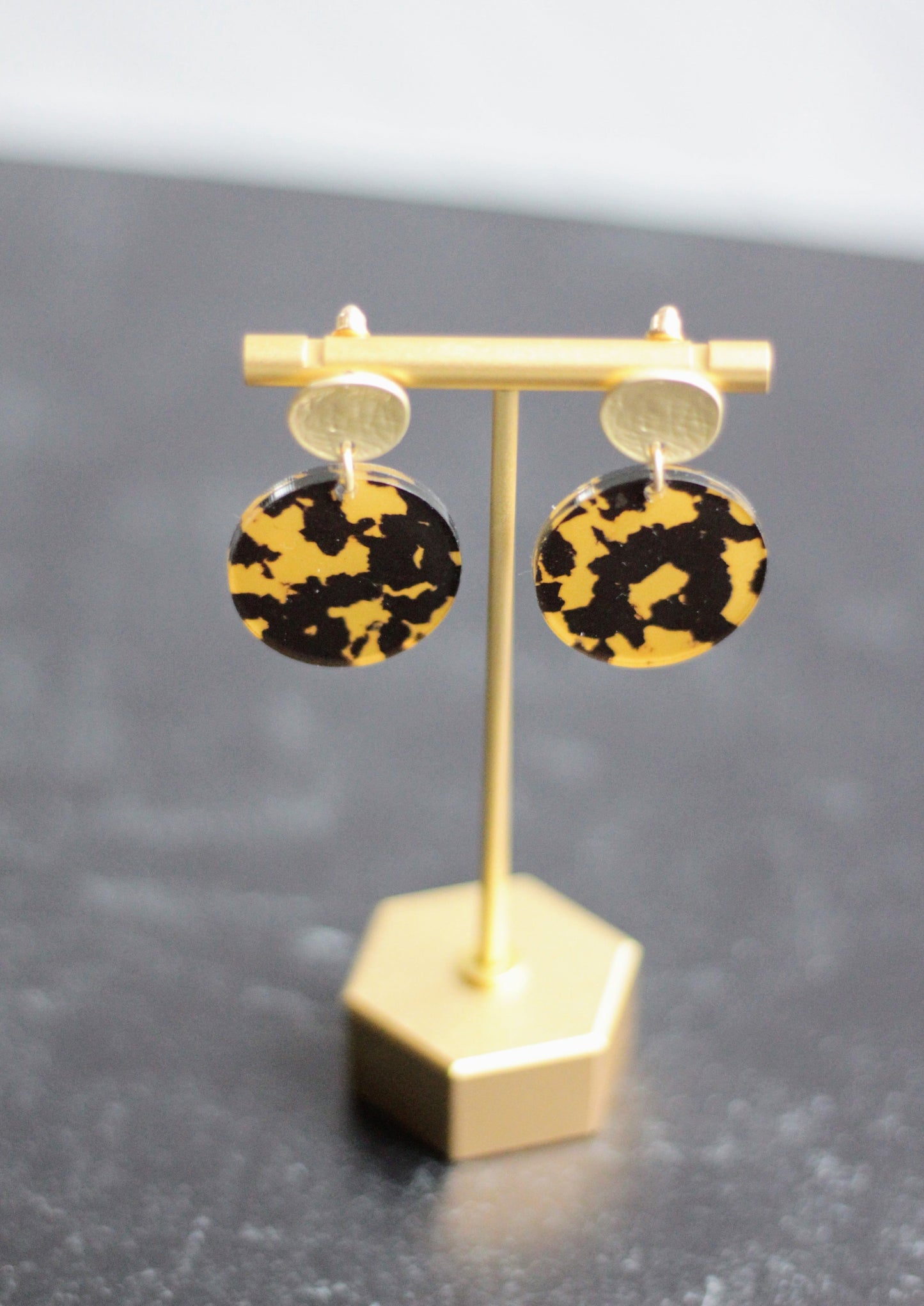 The Emma - Acrylic Circle Stud Earrings