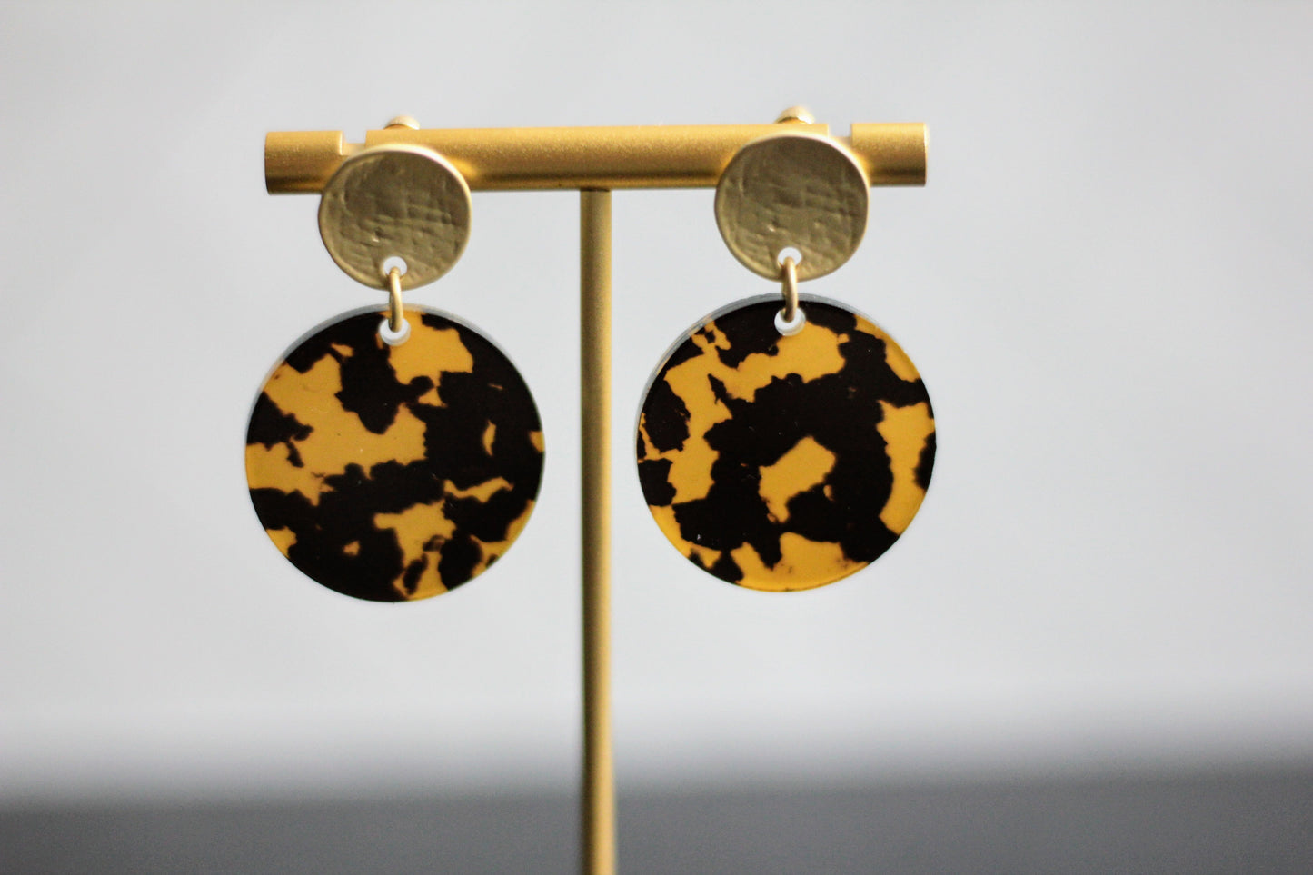 The Emma - Acrylic Circle Stud Earrings