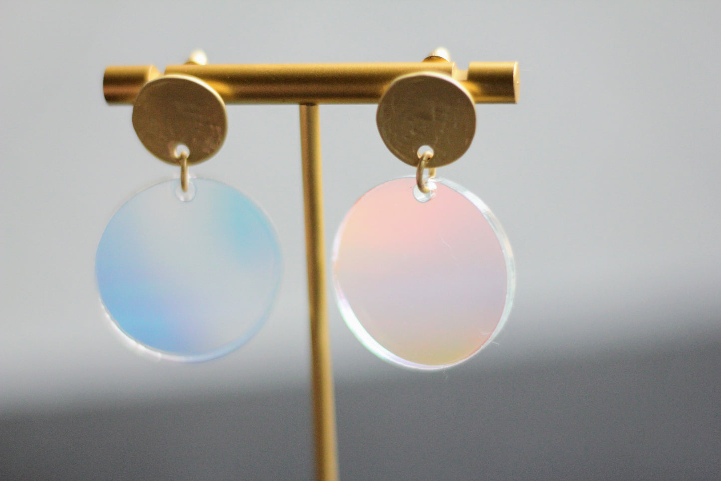 The Emma - Acrylic Circle Stud Earrings