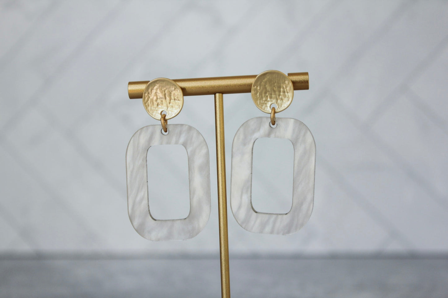 The Rachel - Rectangle Acrylic Earrings