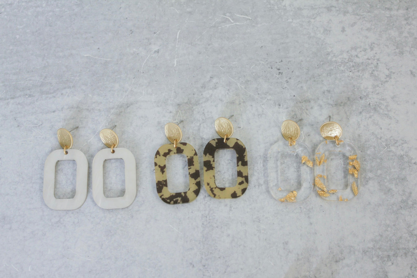The Rachel - Rectangle Acrylic Earrings