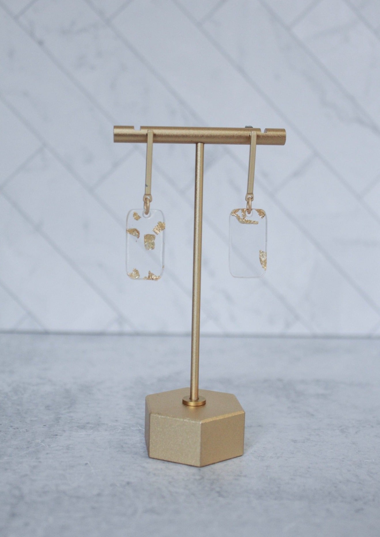 The Huxley - Drop Earrings - Rectangle