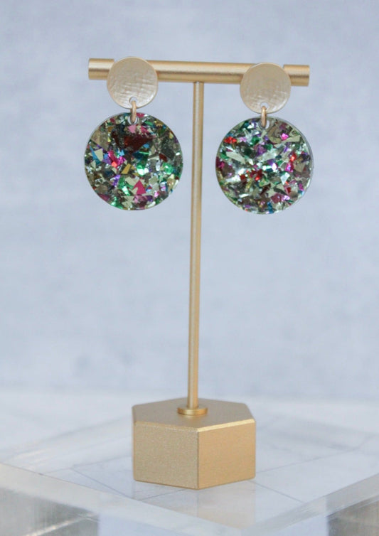 The Emma - Acrylic Circle Stud Earrings