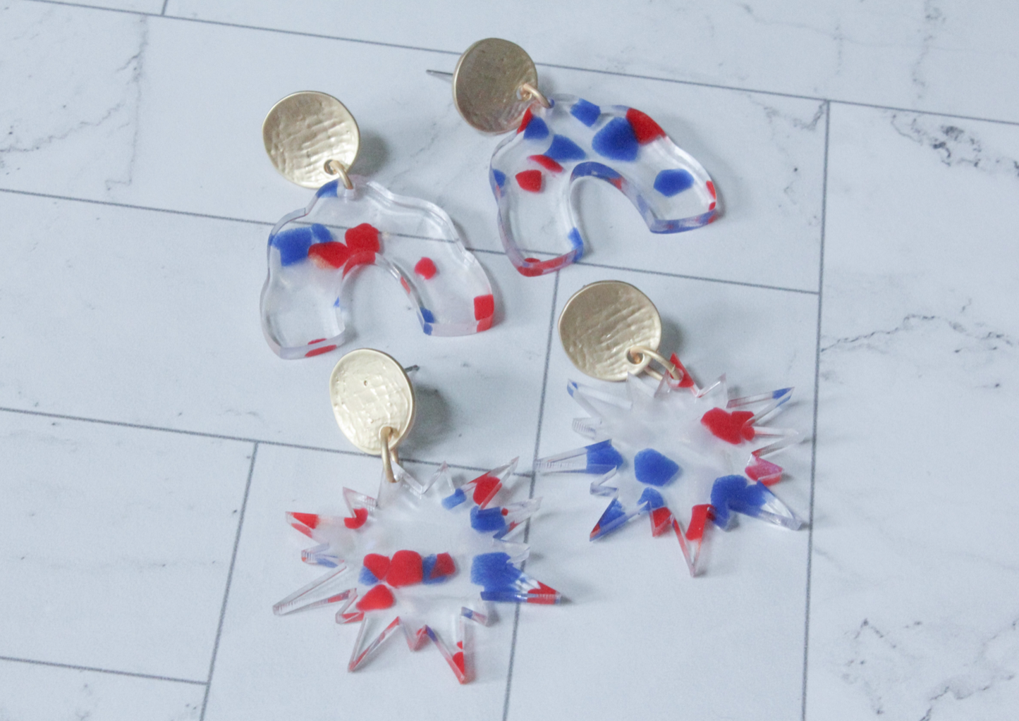 4th of July Boom Earrings