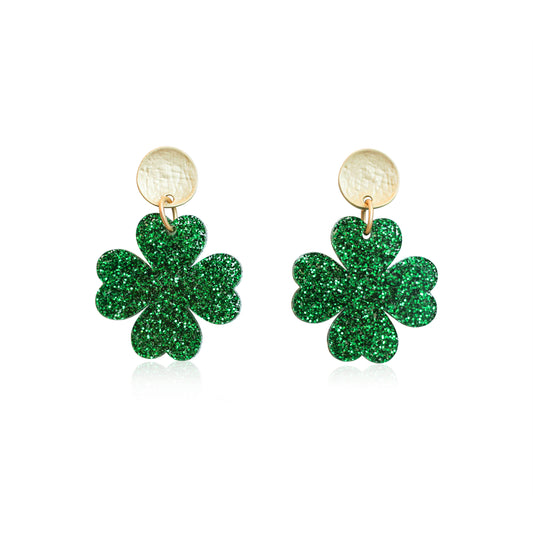St. Patricks Day Shamrock Earrings