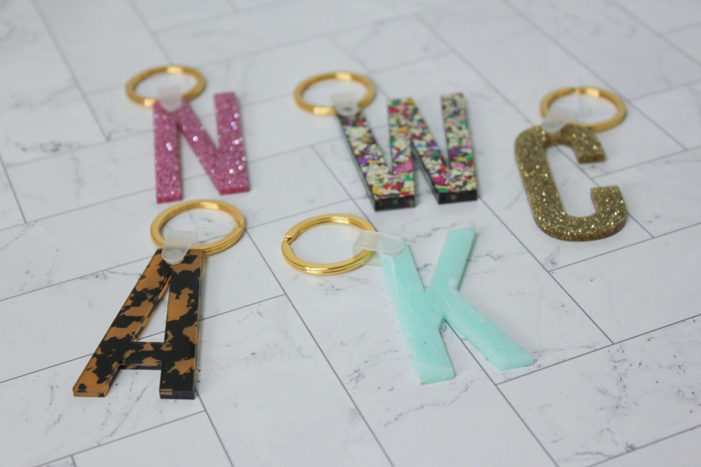 Acrylic Letter Keychain