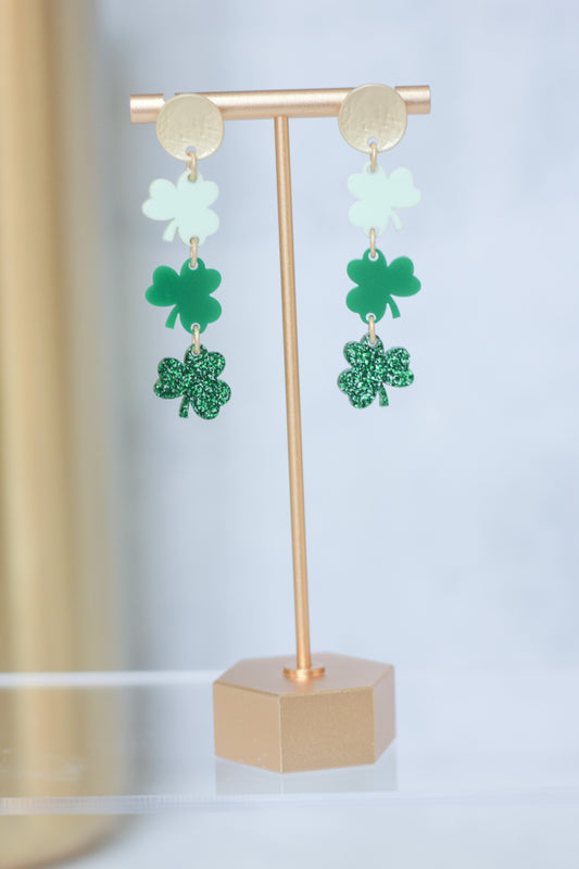 Shamrock Drop Earrings